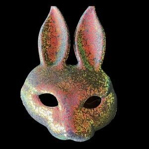 Sparkling Sequin Bunny Party Mask